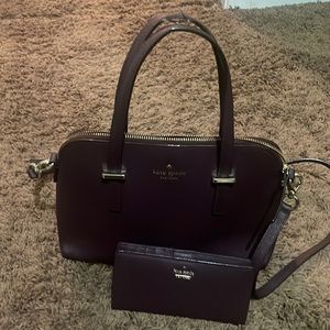 Kate spade purse and matching wallet.